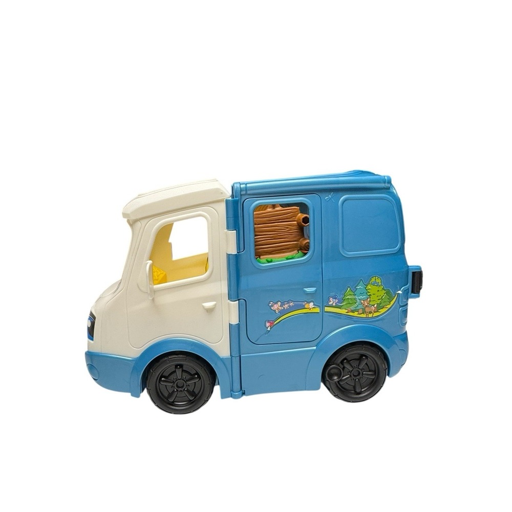 Fisher Price Little People Camper Van RV Vehicle Lights Sounds Working